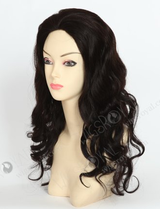In Stock Brazilian Virgin Hair 18" Loose Big Curl 2# Color Full Lace Glueless Wig GL-04014