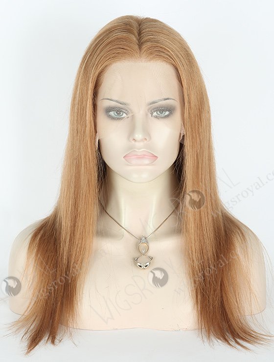 In Stock Brazilian Virgin Hair 16" Straight 8a# Color Lace Front Wig MLF-04003-1716