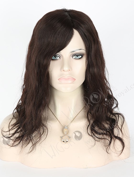 In Stock Brazilian Virgin Hair 14" Natural Wave Natural Color Silk Top Glueless Wig GL-04058-1692