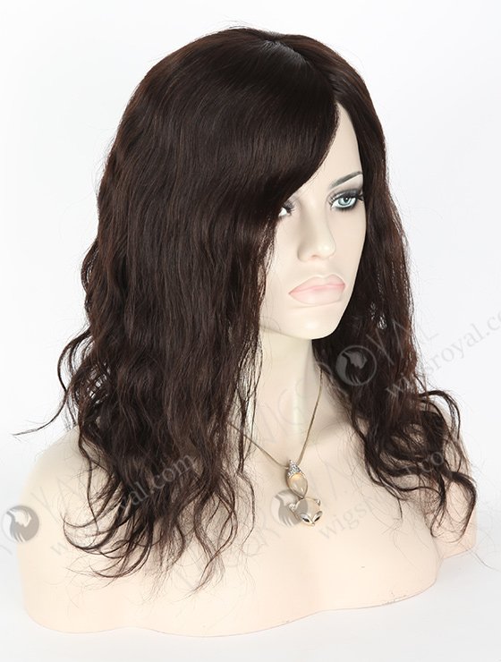 In Stock Brazilian Virgin Hair 14" Natural Wave Natural Color Silk Top Glueless Wig GL-04058-1695
