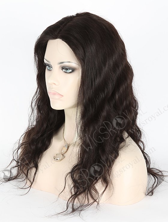 In Stock Brazilian Virgin Hair 18" Natural Wave Natural Color Full Lace Glueless Wig GL-04010-1759