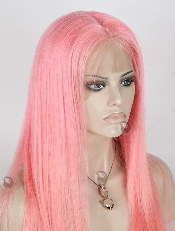 New Arrival Pink Color Silky Straight 22'' Peruvian Virgin Hair Wigs WR-LW-044-1651