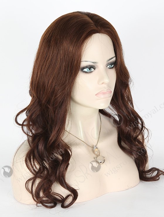 In Stock Brazilian Virgin Hair 18" Loose Big Curl 3# Color Silk Top Glueless Wig GL-04016-1855