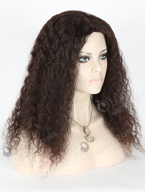 In Stock Brazilian Virgin Hair 18" Spanish Wave Natural Color Full Lace Glueless Wig GL-04012-1797