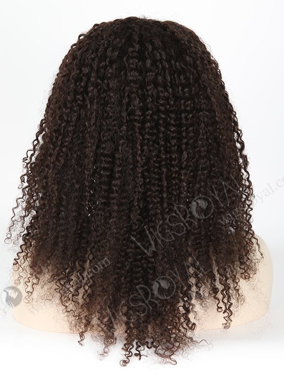 In Stock Brazilian Virgin Hair 18" Tightest Curl Natural Color Full Lace Glueless Wig GL-04050-2013