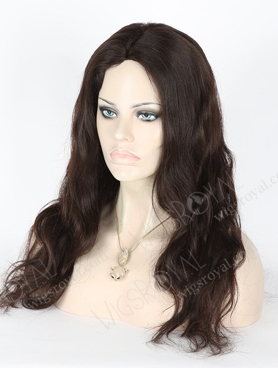 In Stock Brazilian Virgin Hair 18" Loose Big Curl Natural Color Full Lace Glueless Wig GL-04013-1810