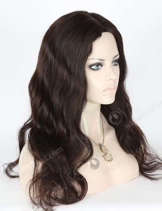 In Stock Brazilian Virgin Hair 18" Loose Big Curl Natural Color Full Lace Glueless Wig GL-04013