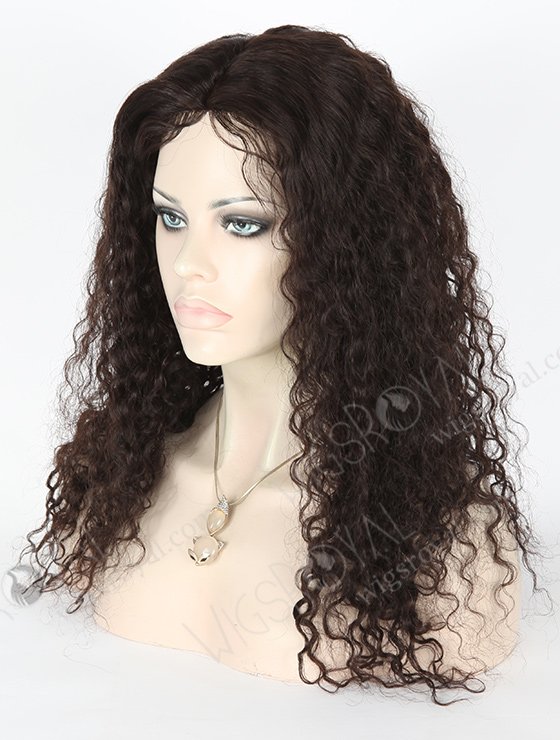 In Stock Brazilian Virgin Hair 20" Molado Curly Natural Color Full Lace Glueless Wig GL-04028-1958