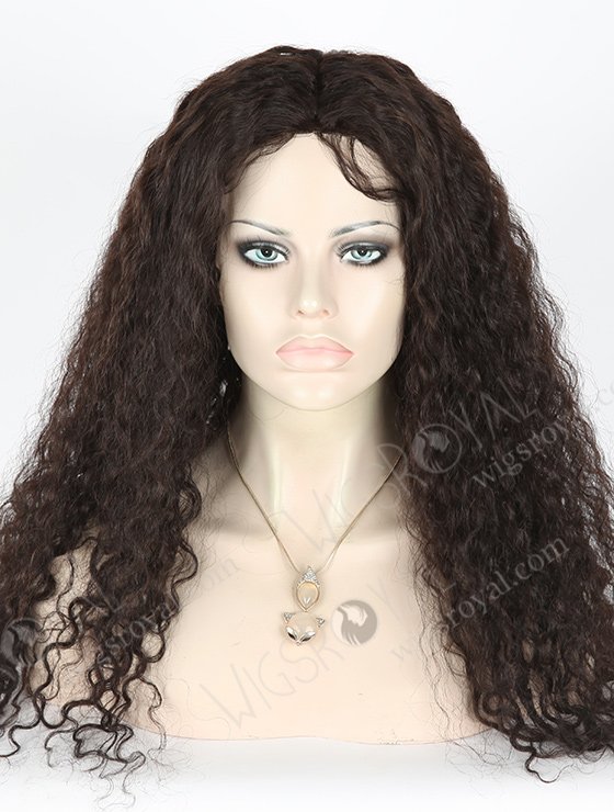 In Stock Brazilian Virgin Hair 22" Molado Curly Natural Color Full Lace Glueless Wig GL-04032-1964