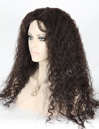 In Stock Brazilian Virgin Hair 22" Molado Curly Natural Color Full Lace Glueless Wig GL-04032