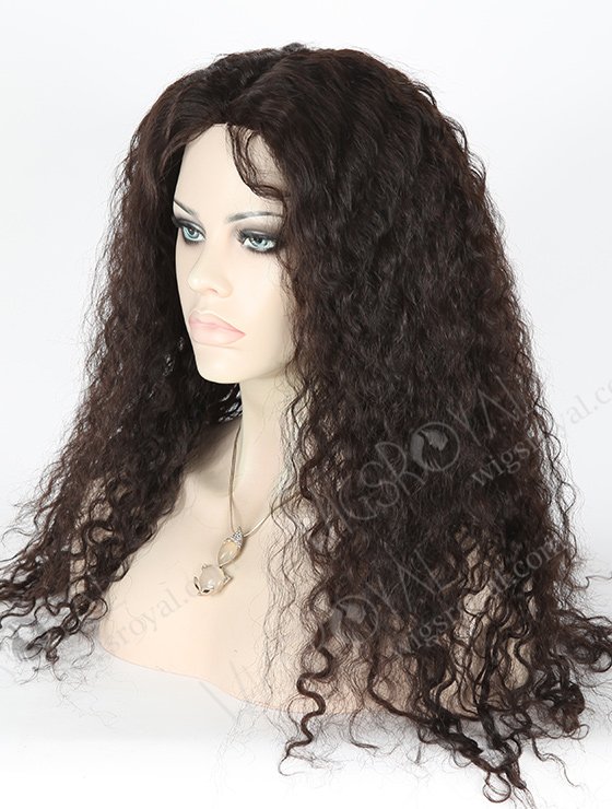 In Stock Brazilian Virgin Hair 22" Molado Curly Natural Color Full Lace Glueless Wig GL-04032-1965