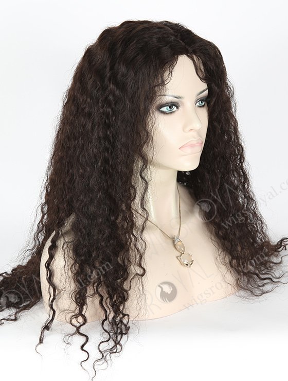 In Stock Brazilian Virgin Hair 22" Molado Curly Natural Color Full Lace Glueless Wig GL-04032-1967