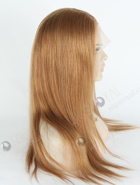 In Stock Brazilian Virgin Hair 18" Straight 8# Color Lace Front Wig MLF-04016-2147