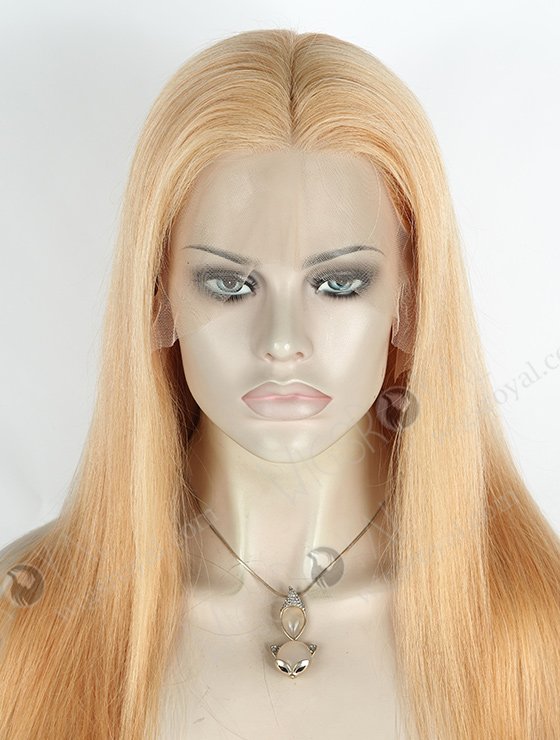 In Stock Brazilian Virgin Hair 18" Straight 16#/27# Evenly Blended Color Lace Front Wig MLF-04006-2061