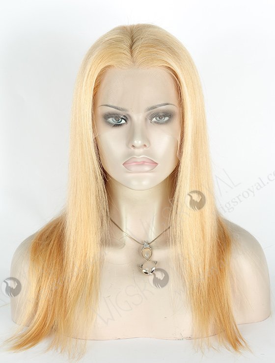 In Stock Brazilian Virgin Hair 16" Straight 27a# Color Lace Front Wig MLF-04010-2096