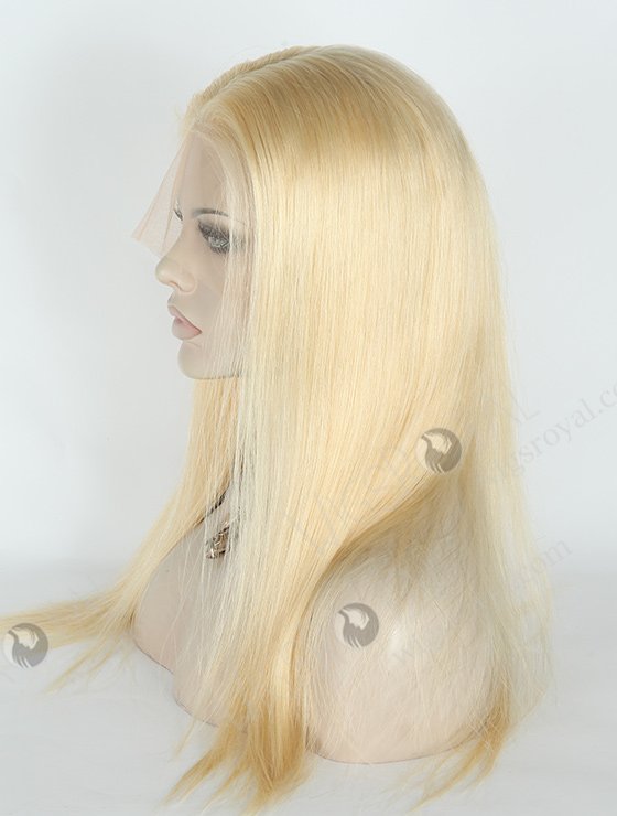In Stock Brazilian Virgin Hair 18" Straight 22#/613# Highlights Color Lace Front Wig MLF-04020-2184