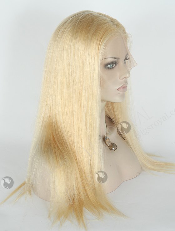 In Stock Brazilian Virgin Hair 18" Straight 22#/613# Highlights Color Lace Front Wig MLF-04020-2185