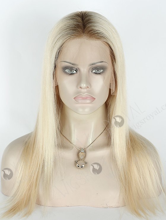 In Stock Brazilian Virgin Hair 16" Straight T9/60# Color Lace Front Wig MLF-04017