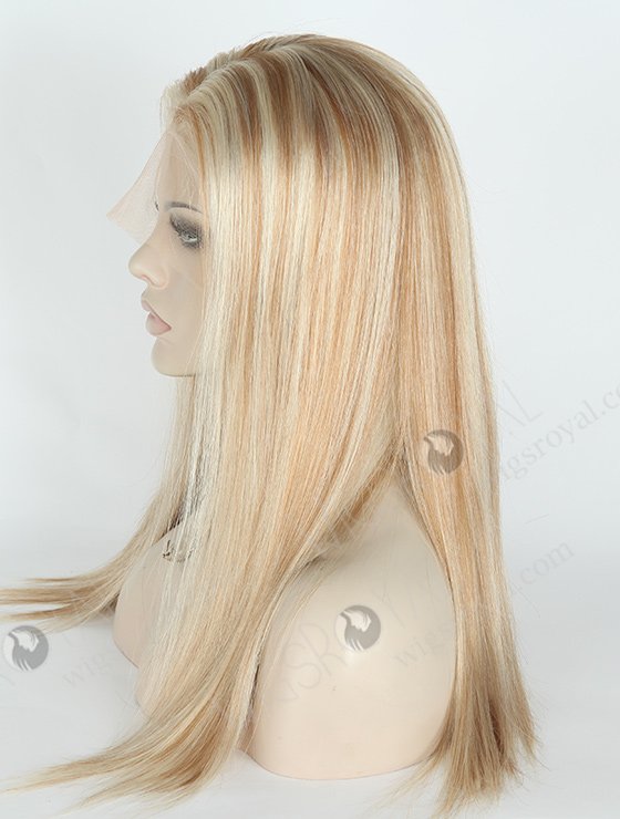 In Stock Brazilian Virgin Hair 18" Straight 60#/8a# Highlights Color Lace Front Wig MLF-04014-2126