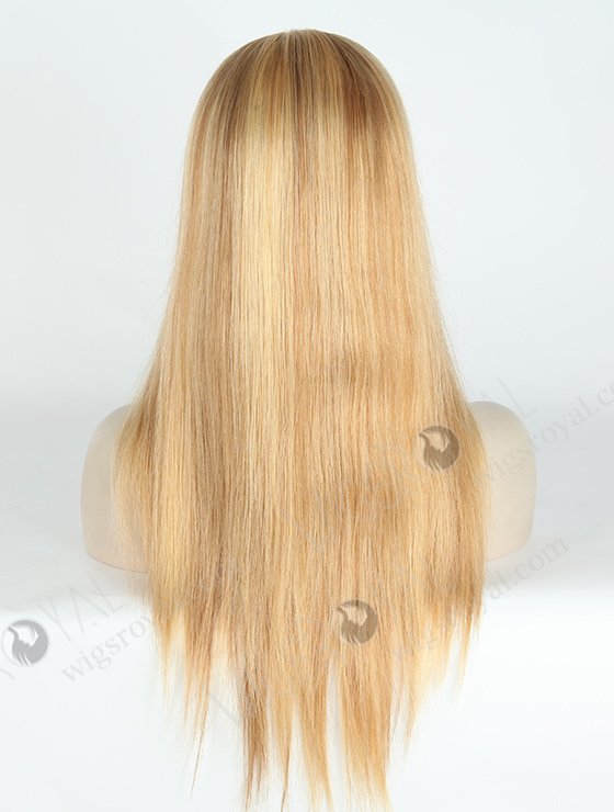 In Stock Brazilian Virgin Hair 18" Straight 27#/8a# Highlights Color Lace Front Wig MLF-04015-2139