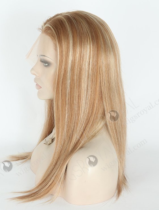 In Stock Brazilian Virgin Hair 16" Straight 8a#/22# Highlights Color Lace Front Wig MLF-04008-2081