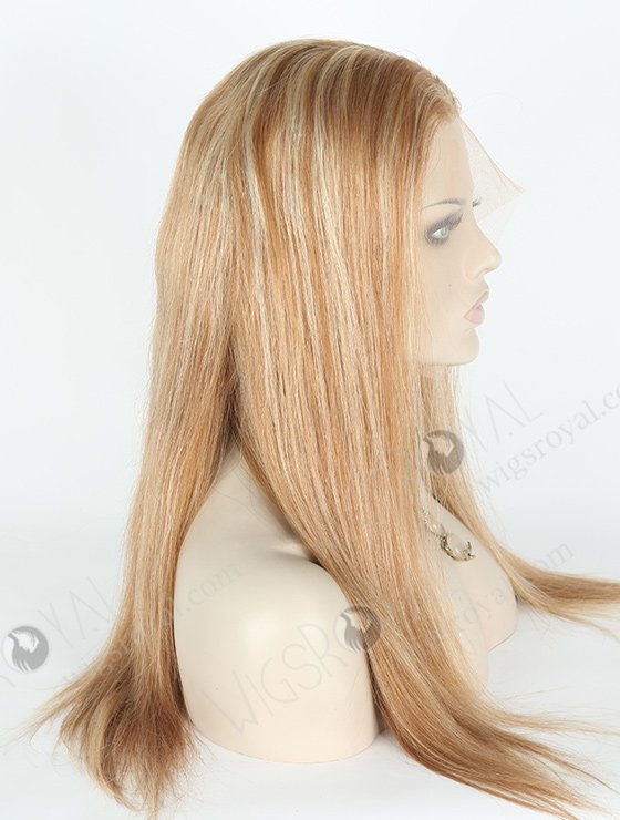 In Stock Brazilian Virgin Hair 18" Straight 8a#/22# Highlights Color Lace Front Wig MLF-04009-2090