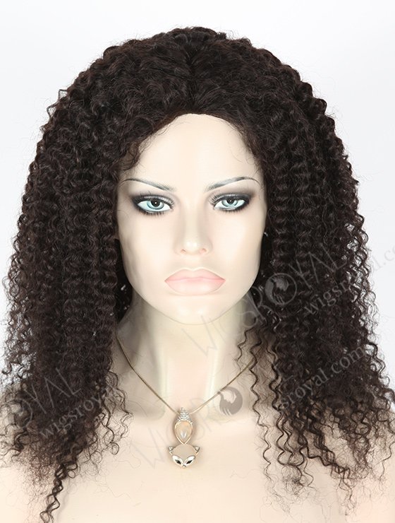 In Stock Brazilian Virgin Hair 20" Tight Curl 8mm 1b# Color Full Lace Glueless Wig GL-04061-2259