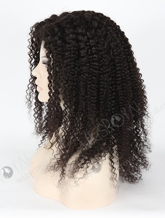 In Stock Brazilian Virgin Hair 20" Tight Curl 8mm 1b# Color Full Lace Glueless Wig GL-04061-2264