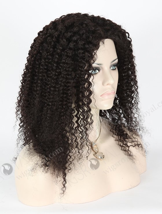 In Stock Brazilian Virgin Hair 20" Tight Curl 8mm 1b# Color Full Lace Glueless Wig GL-04061-2263