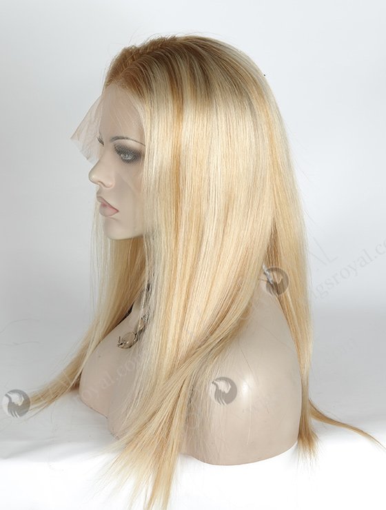 In Stock Brazilian Virgin Hair 16" Straight T8/60/25/8# highlights Lace Front Wig MLF-04022-2203