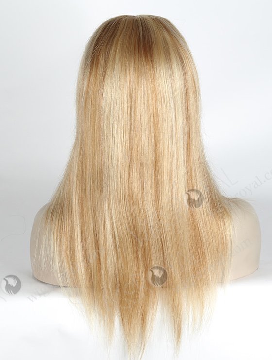 Lovely Blonde with Brown Highlights Glueless Female Wigs 14 Inch GL-08080-2308