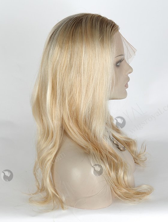 In Stock Brazilian Virgin Hair 18" Slight Wave T8/60/25/8# highlights Lace Front Wig MLF-04025-2235