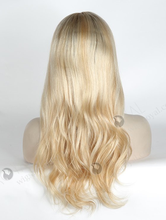 In Stock Brazilian Virgin Hair 18" Slight Wave T8/60/25/8# highlights Lace Front Wig MLF-04025-2236