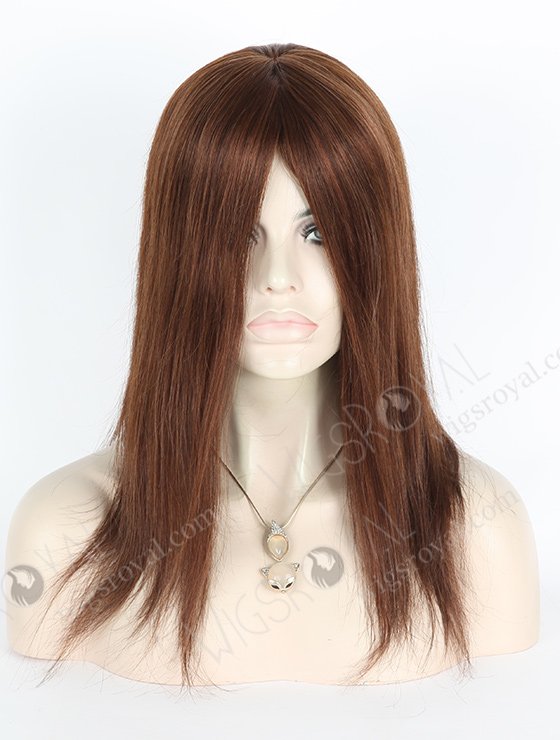 Full Head Brown Hair Wig for Ladies 14 Inch Best Glueless Human Hair Wigs Websites GL-08078-2322