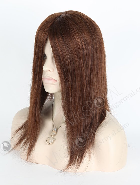 Full Head Brown Hair Wig for Ladies 14 Inch Best Glueless Human Hair Wigs Websites GL-08078-2323
