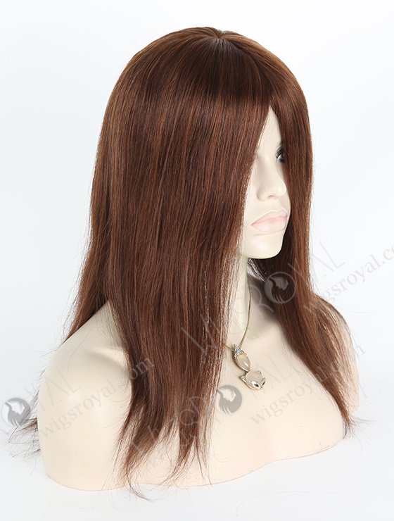 Full Head Brown Hair Wig for Ladies 14 Inch Best Glueless Human Hair Wigs Websites GL-08078-2331