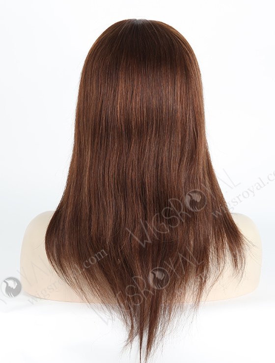Full Head Brown Hair Wig for Ladies 14 Inch Best Glueless Human Hair Wigs Websites GL-08078-2327