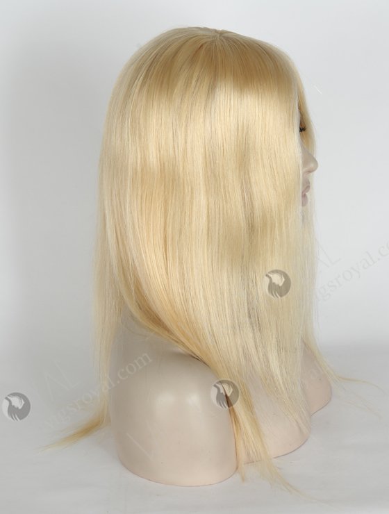 In Stock European Virgin Hair 14" Straight Color 613# Silk Top Glueless Wig GL-08082-2551