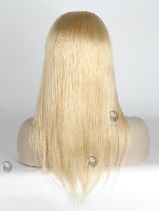 In Stock European Virgin Hair 14" Straight Color 613# Silk Top Glueless Wig GL-08082-2549