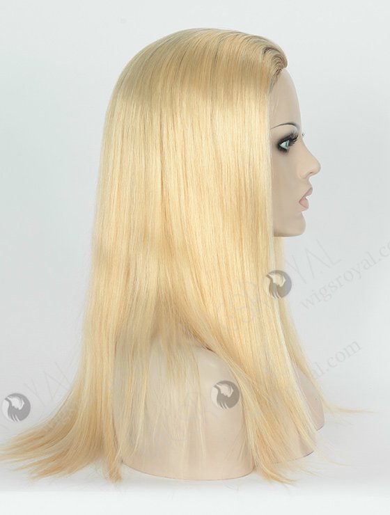In Stock European Virgin Hair 16" Straight T9/613# Color Silk Top Glueless Wig GL-08047-2813