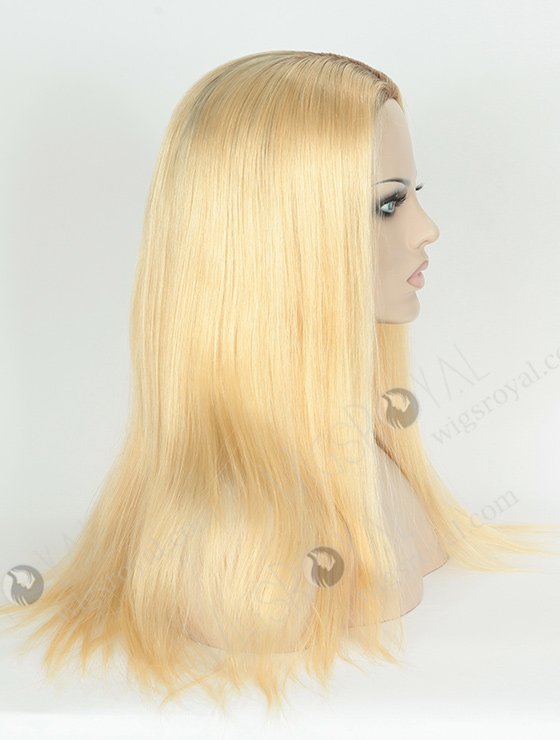 In Stock European Virgin Hair 18" Straight T9/613# Color Silk Top Glueless Wig GL-08016-2820