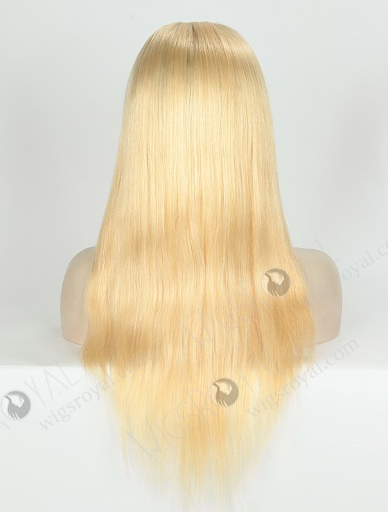 In Stock European Virgin Hair 18" Straight T9/613# Color Silk Top Glueless Wig GL-08016-2821