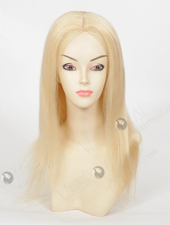 In Stock European Virgin Hair 16" Straight 613# Color Silk Top Glueless Wig GL-08033-2555