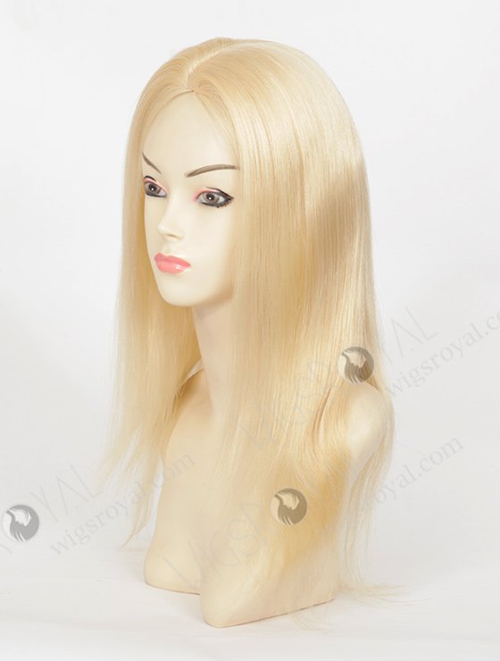 In Stock European Virgin Hair 16" Straight 613# Color Silk Top Glueless Wig GL-08033-2554