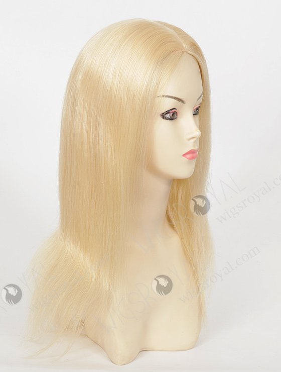 In Stock European Virgin Hair 16" Straight 613# Color Silk Top Glueless Wig GL-08033-2557