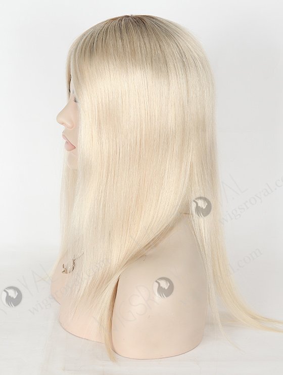 In Stock European Virgin Hair 14" Straight T9/white Color Silk Top Glueless Wig GL-08056-2769