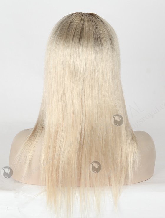 In Stock European Virgin Hair 14" Straight T9/white Color Silk Top Glueless Wig GL-08056-2770