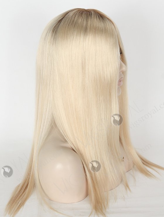 In Stock European Virgin Hair 18" Straight T9/white Color Silk Top Glueless Wig GL-08058-2788