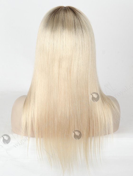 In Stock European Virgin Hair 16" Straight T9/white Color Silk Top Glueless Wig GL-08057-2778
