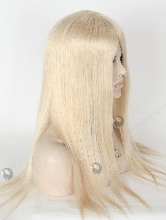In Stock European Virgin Hair 20" Straight White Color Silk Top Glueless Wig GL-08055-2761